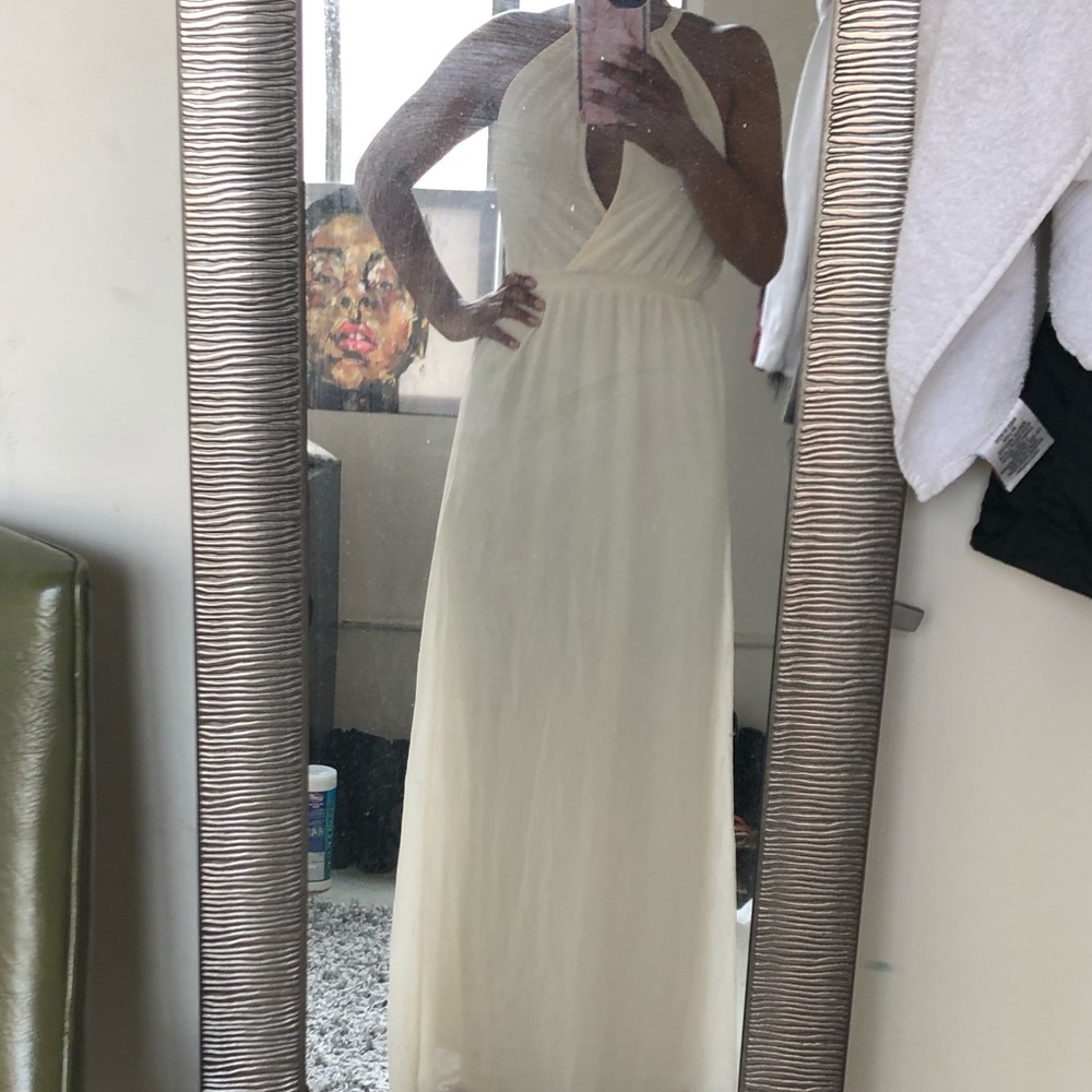 Cream Floor Length Dress